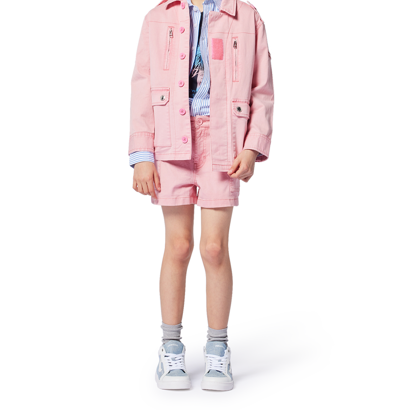 Afgewassen geborduurde short ZADIG VOLTAIRE 
                        GIRL