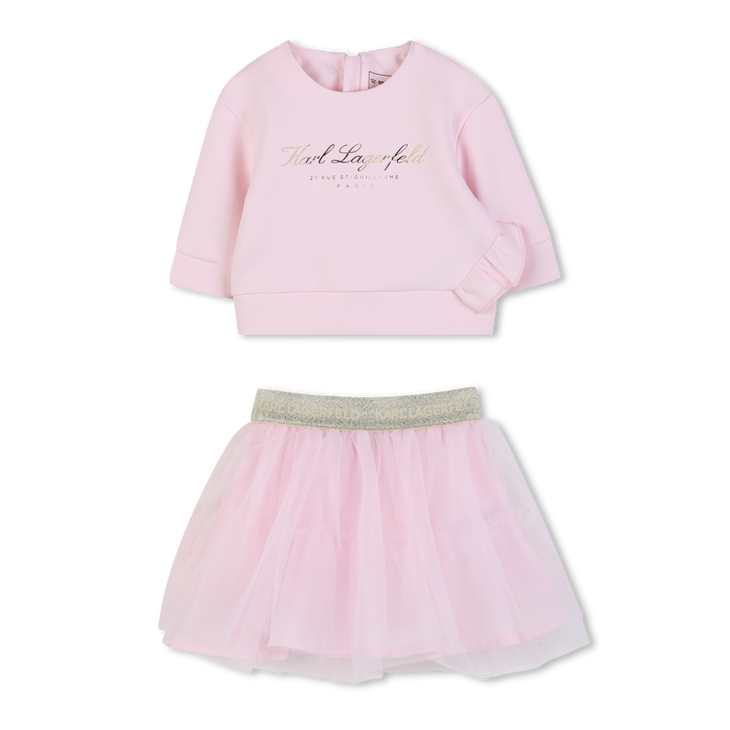SET SWEATSHIRT EN ROK KARL LAGERFELD KIDS 
                        GIRL