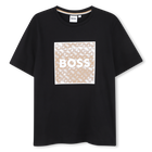 T-shirt met korte mouwen, ZWART, hi-res