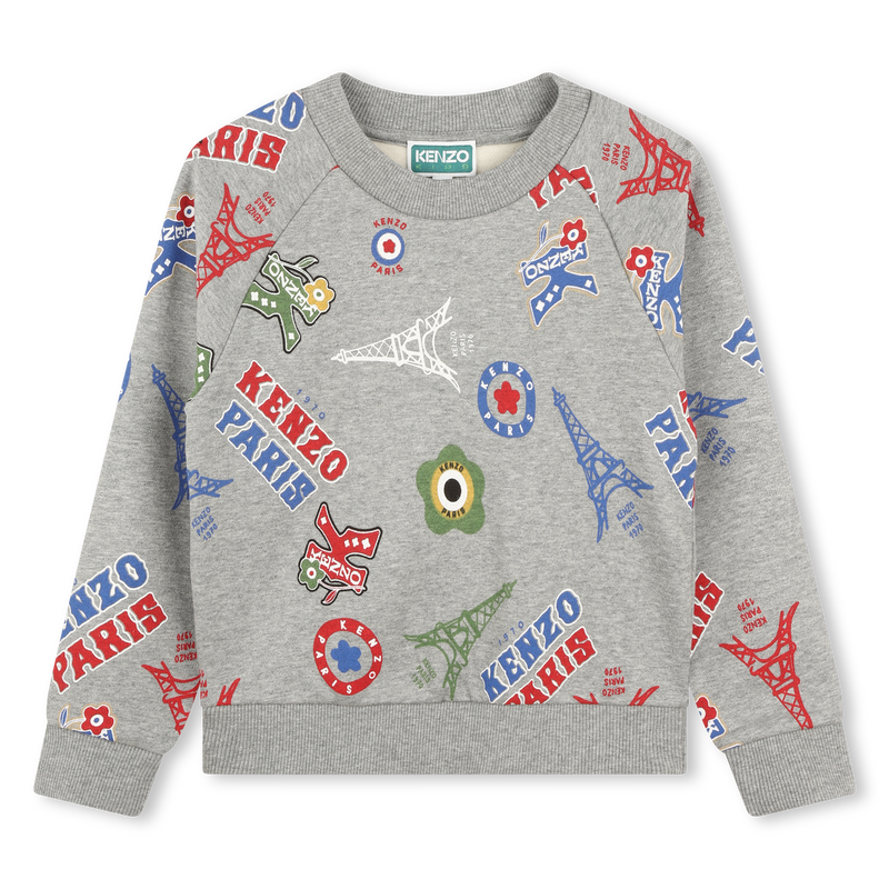 Fleece sweater met opdruk KENZO KIDS 
                        BOY
