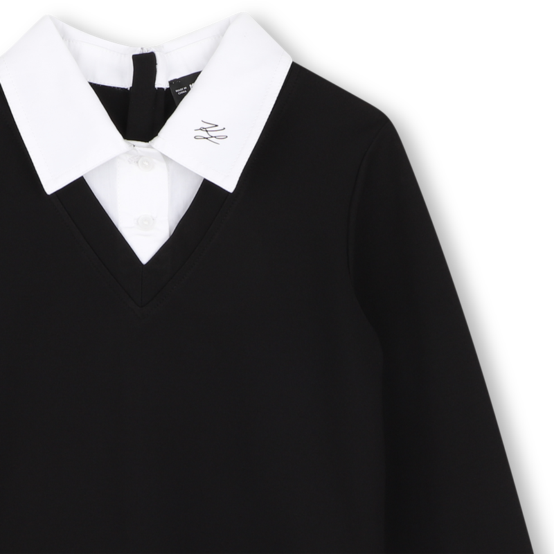 Langarm jurk KARL LAGERFELD KIDS 
                        GIRL