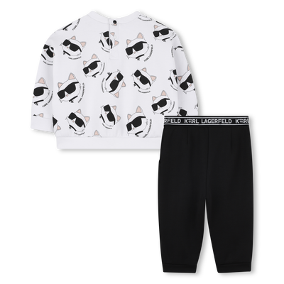 Set sweatshirt en broek KARL LAGERFELD KIDS GIRL