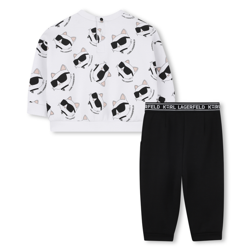 Set sweatshirt en broek KARL LAGERFELD KIDS 
                        GIRL