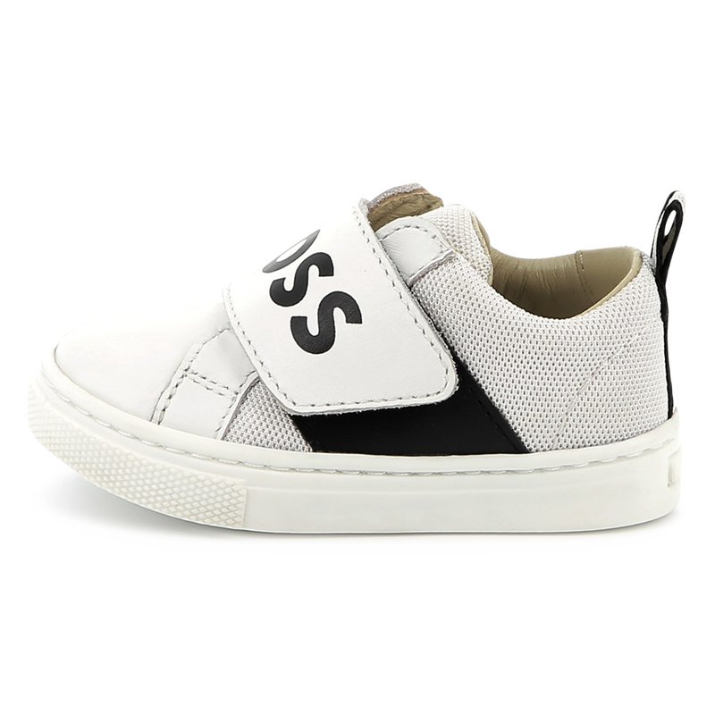 Leren sneakers met klittenband BOSS 
                        BOY