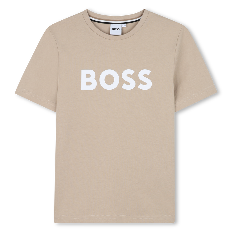 Katoenen T-shirt korte mouwen BOSS 
                        BOY
