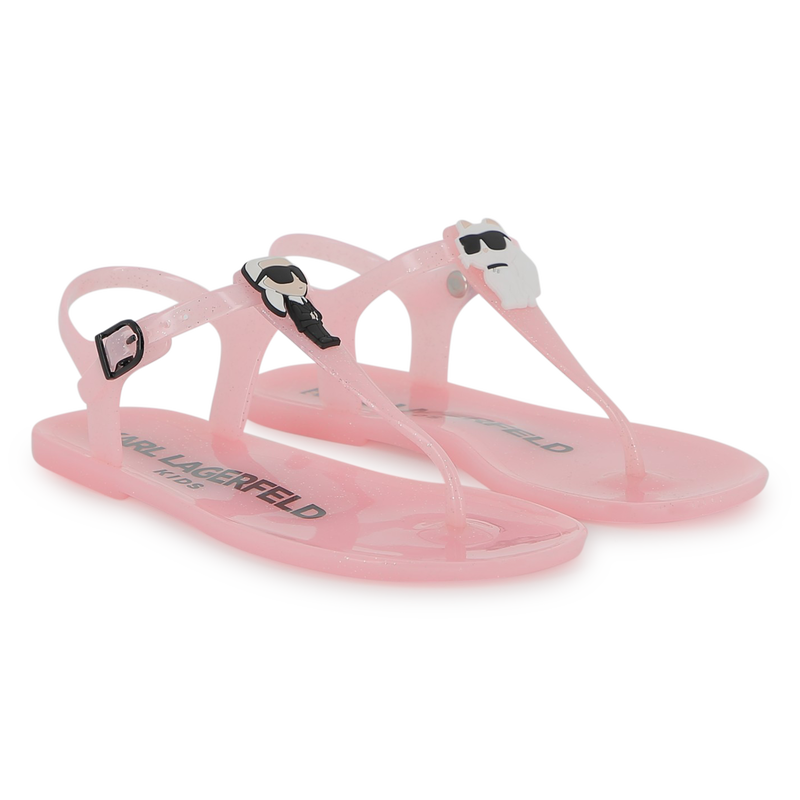 SANDALEN MET VERSTELBARE BANDJES KARL LAGERFELD KIDS 
                        GIRL