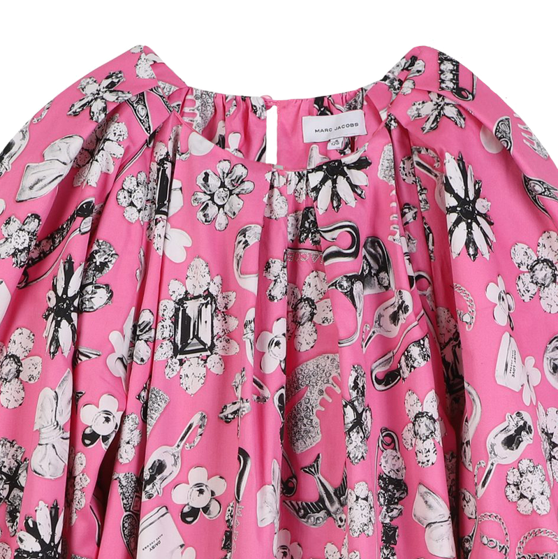 Katoenen satijnen jurk MARC JACOBS 
                        GIRL