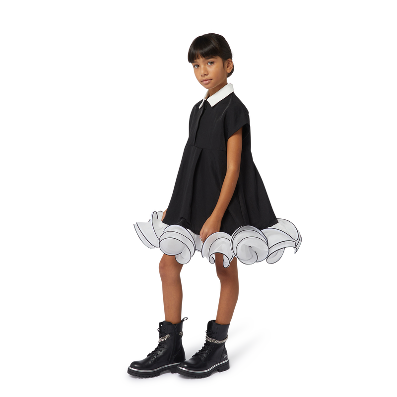 Lederen laarzen met kettingen KARL LAGERFELD KIDS 
                        GIRL