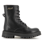 Halfhoge veterlaars van rundleer KARL LAGERFELD KIDS 
                    GIRL
