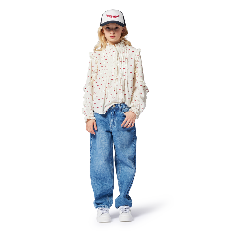 Leren sneakers met veters