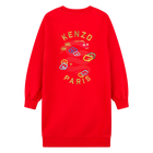 Rechte jurk met borduursel KENZO KIDS 
                    GIRL
