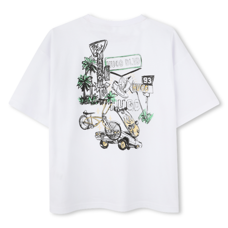 T-shirt met korte mouwen HUGO 
                        BOY