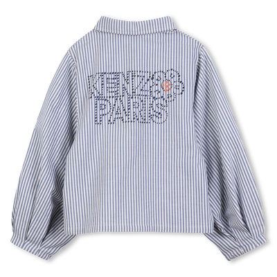 Gestreepte katoenen blouse KENZO KIDS GIRL