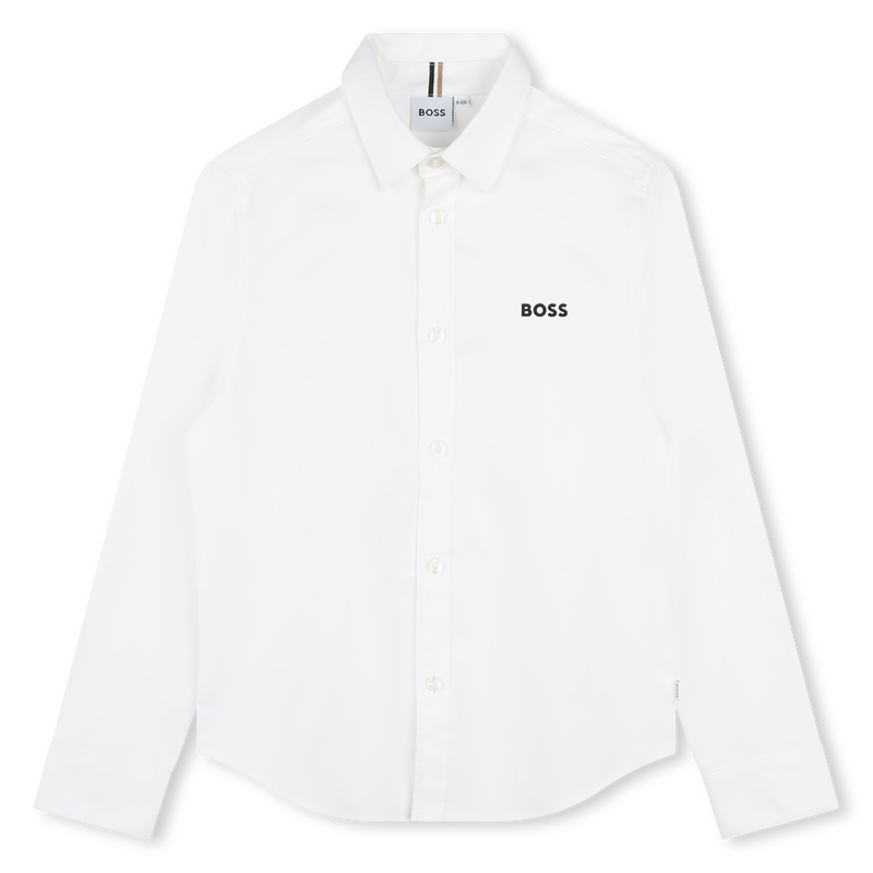 SHIRT MET LANGE MOUWEN BOSS 
                        BOY