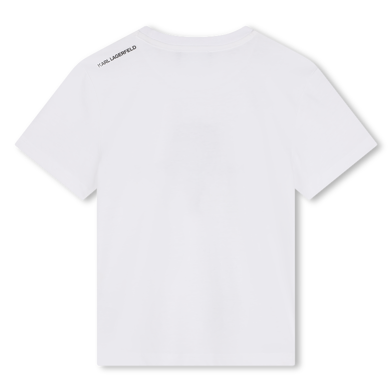 Katoenen T-shirt korte mouwen KARL LAGERFELD KIDS 
                        BOY