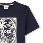 Katoenen T-shirt korte mouwen BOSS 
                    BOY