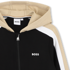 Hoodie met rits BOSS 
                    BOY