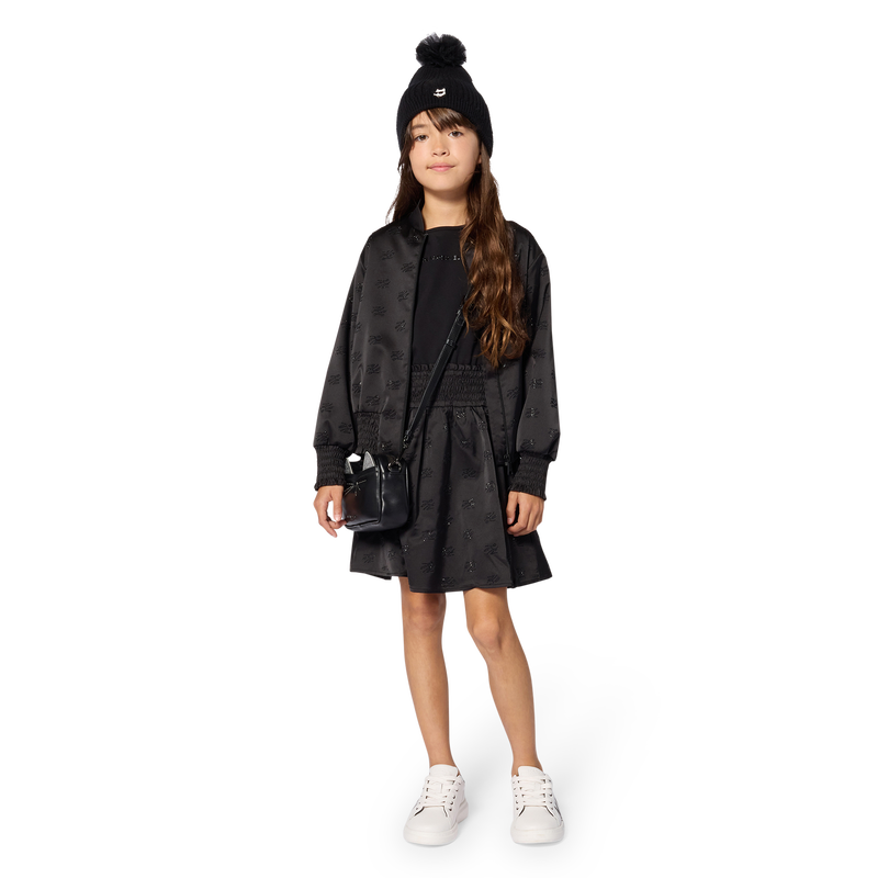 Korte mouwen jurk KARL LAGERFELD KIDS 
                        GIRL