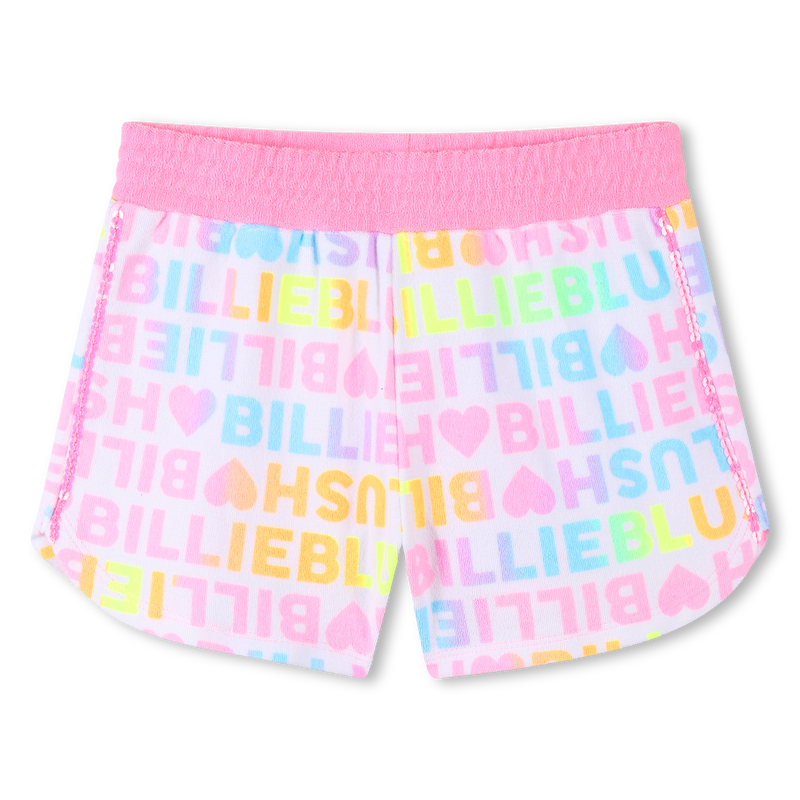 Badstoffen short met print BILLIEBLUSH 
                        GIRL