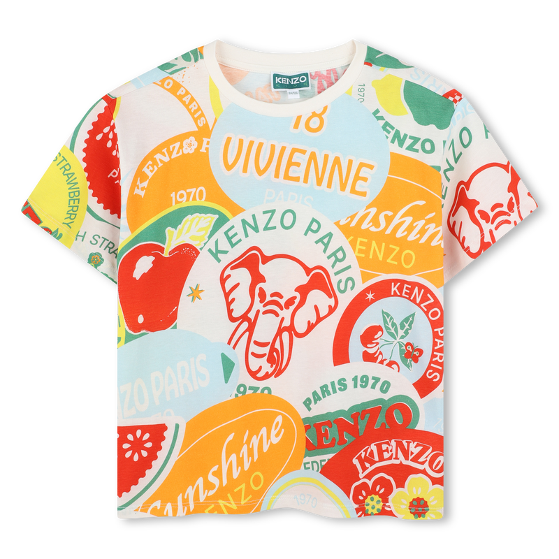 Katoenen T-shirt, korte mouwen KENZO KIDS 
                        BOY