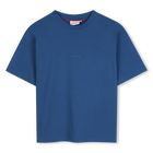 T-shirt met korte mouwen, BLAUW, hi-res