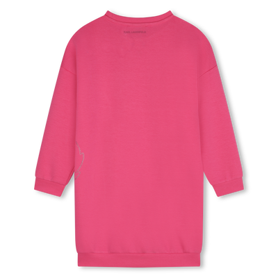 Rechte jurk met stras-steentjes KARL LAGERFELD KIDS GIRL