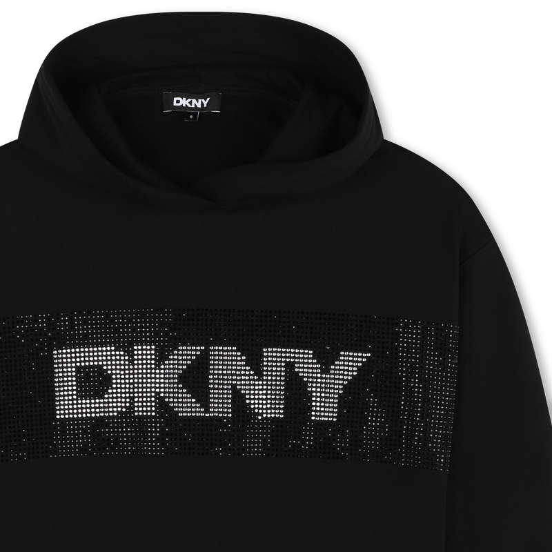 Fleece jurk met capuchon DKNY 
                        GIRL