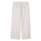 Wijde broek in poplin KENZO KIDS 
                    GIRL