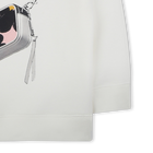 Fleece sweatshirt met capuchon MARC JACOBS 
                    GIRL