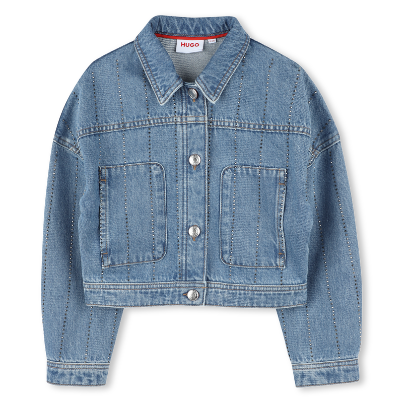 Jeansjasje met strepen HUGO 
                        GIRL