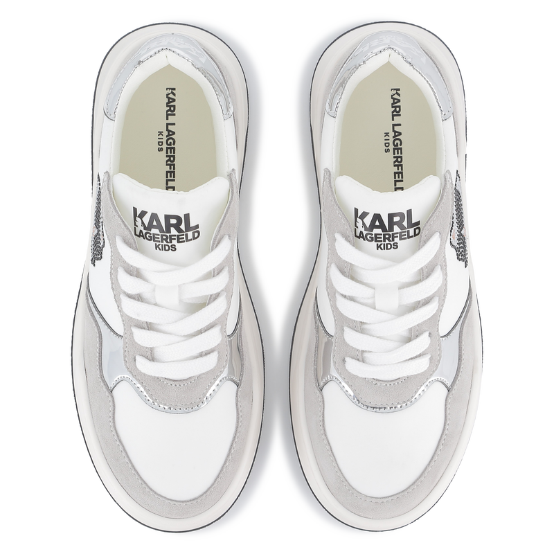 Lage sneakers met veters KARL LAGERFELD KIDS 
                        GIRL