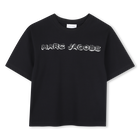 Katoenen jersey T-shirt, ZWART, hi-res