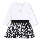 Langarm jurk KARL LAGERFELD KIDS 
                    GIRL
