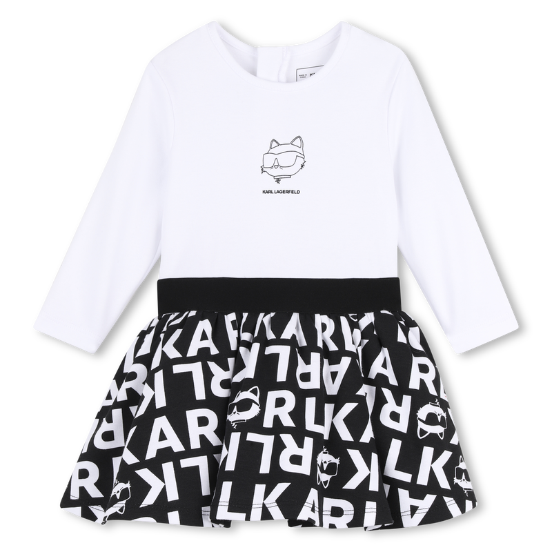 Langarm jurk KARL LAGERFELD KIDS 
                        GIRL
