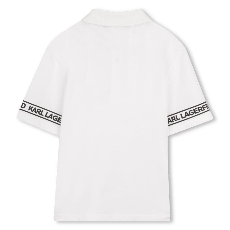 POLOSHIRT MET KORTE MOUWEN KARL LAGERFELD KIDS 
                        BOY