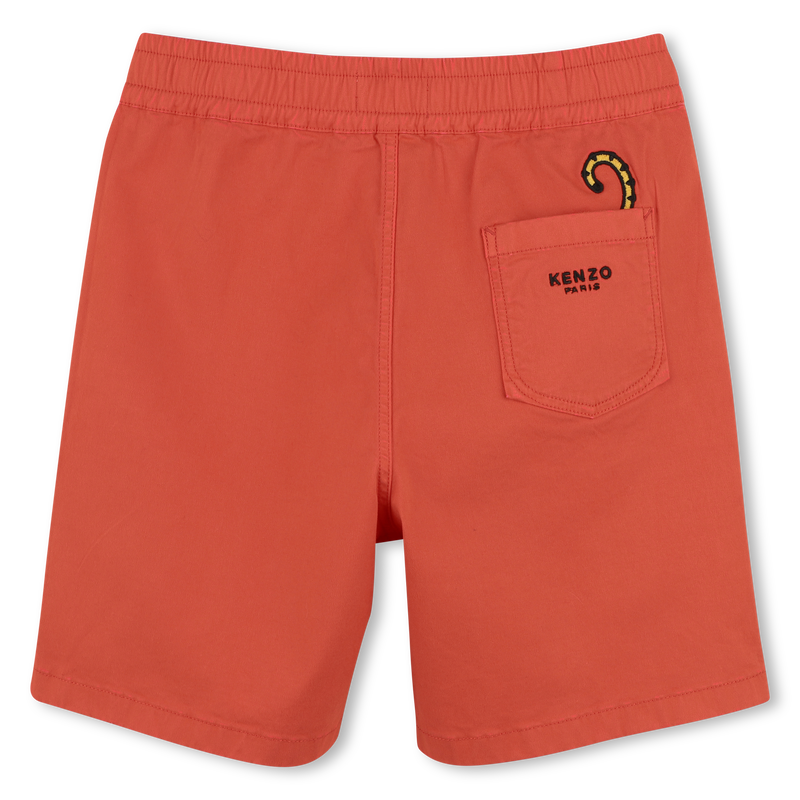 Katoenen bermuda met badge KENZO KIDS 
                        BOY