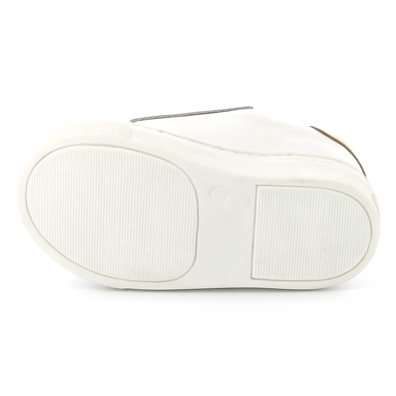 Leren sneakers met klittenband KARL LAGERFELD KIDS 
                        MEISJE