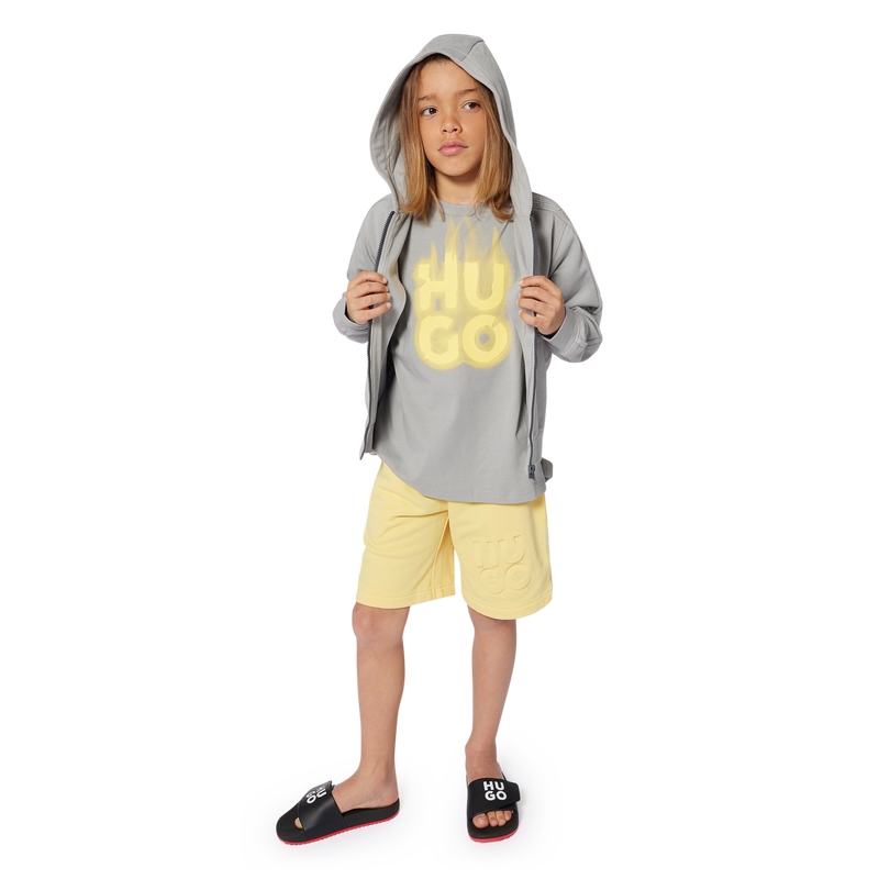 Katoenen T-shirt, korte mouwen HUGO 
                        BOY