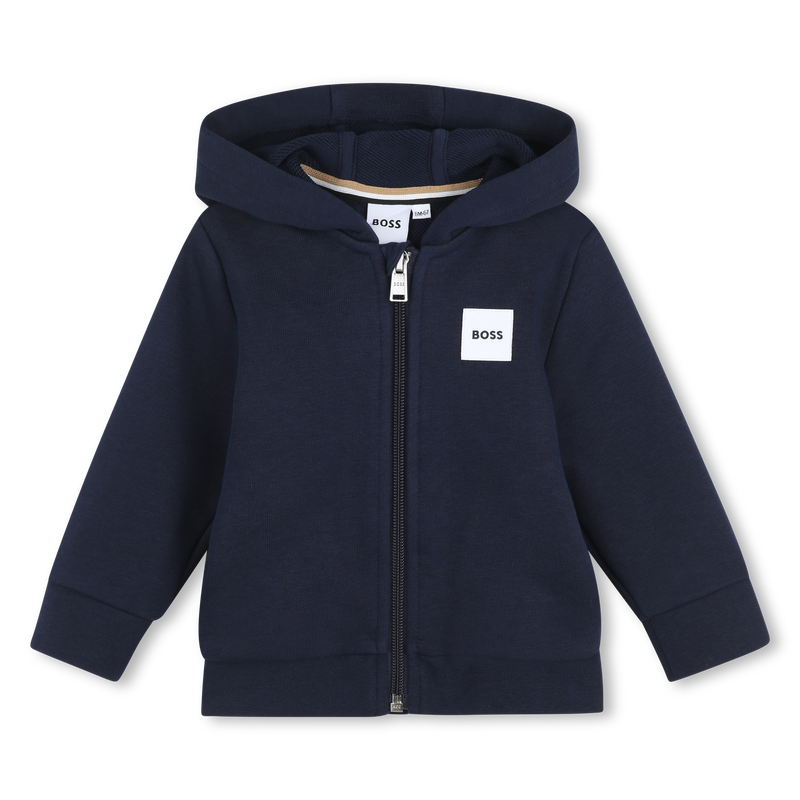 JOGGINGSWEATSHIRT MET RITSSLUITING BOSS 
                        BOY