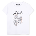 T-shirt met korte mouwen KARL LAGERFELD KIDS 
                    GIRL