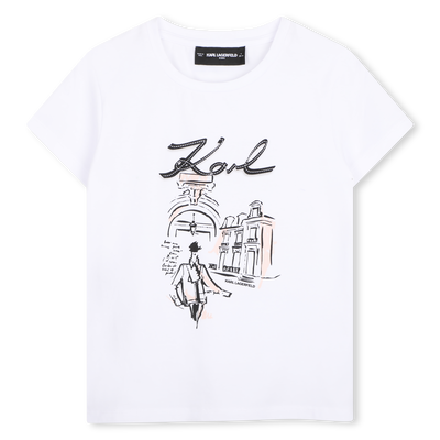 T-shirt met korte mouwen KARL LAGERFELD KIDS GIRL