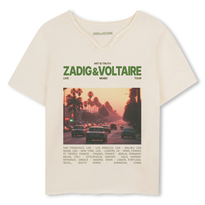 T-SHIRT MET KORTE MOUWEN ZADIG & VOLTAIRE BOY