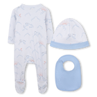 Set pyjama, slabbetje en muts KENZO KIDS 
                    BOY