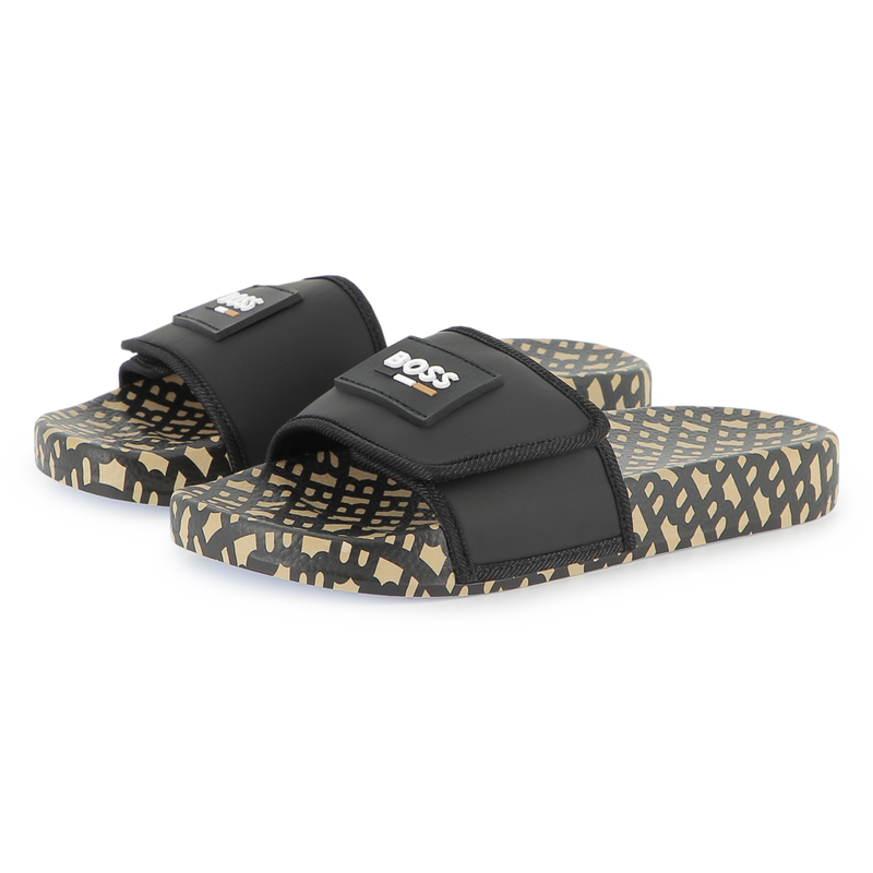 Slippers met klittenband BOSS 
                        BOY