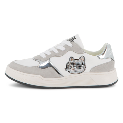 Lage sneakers met veters KARL LAGERFELD KIDS GIRL