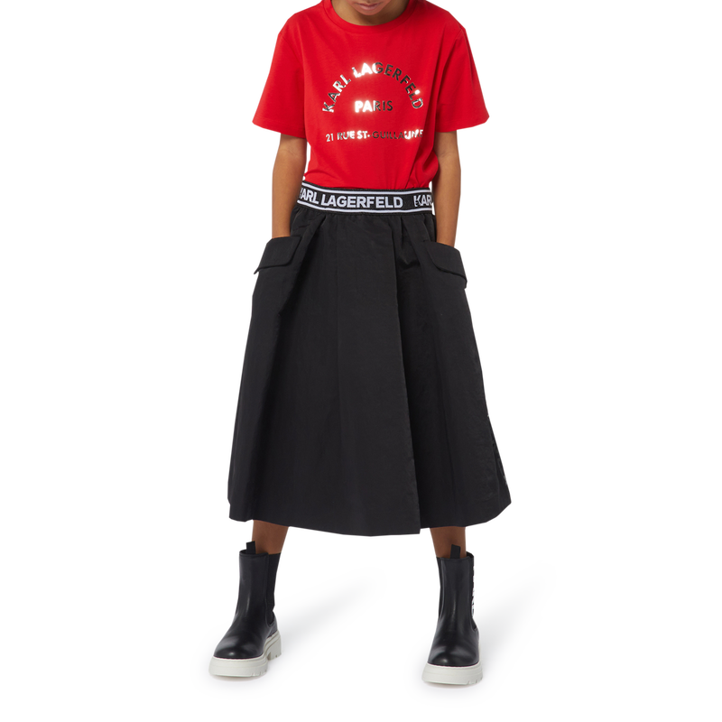 Lederen laarzen KARL LAGERFELD KIDS 
                        GIRL