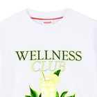 T-shirt met korte mouwen HUGO 
                    BOY