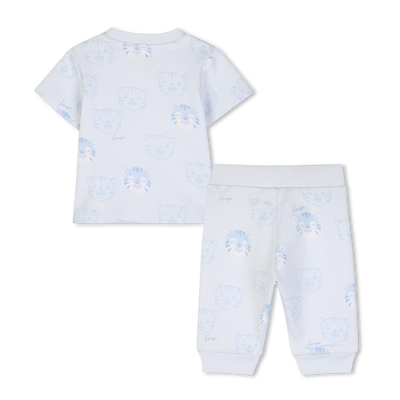 Kledingset met t-shirt en broek KENZO KIDS BOY
