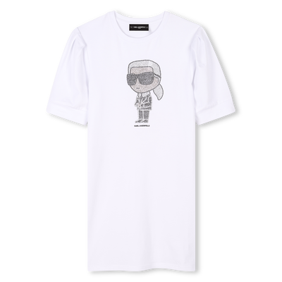 Jurk met korte mouwen KARL LAGERFELD KIDS GIRL