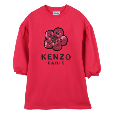 Sweatshirt jurk met ballonmouwen KENZO KIDS GIRL